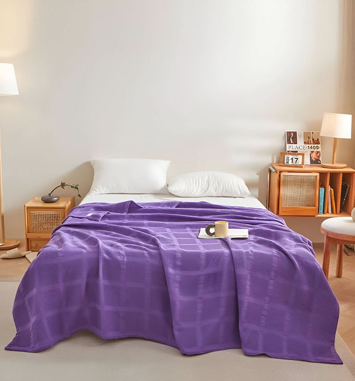 Lisslune | WEEVCLOUD – Cotton Waffle Blanket