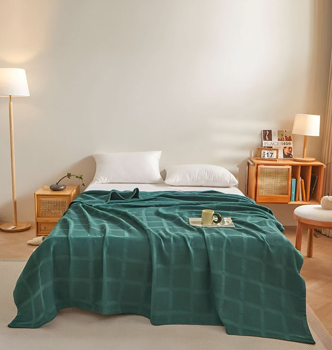 Lisslune | WEEVCLOUD – Cotton Waffle Blanket