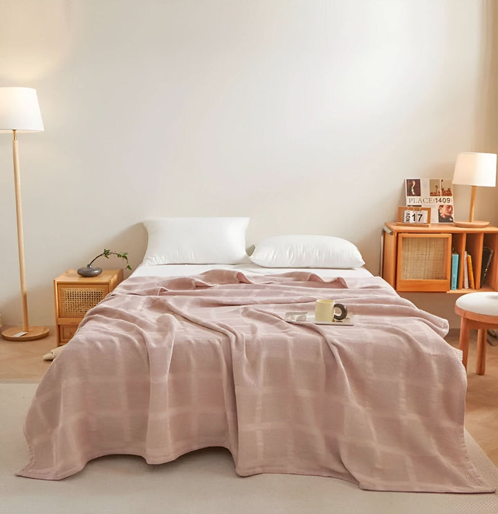 Lisslune | WEEVCLOUD – Cotton Waffle Blanket