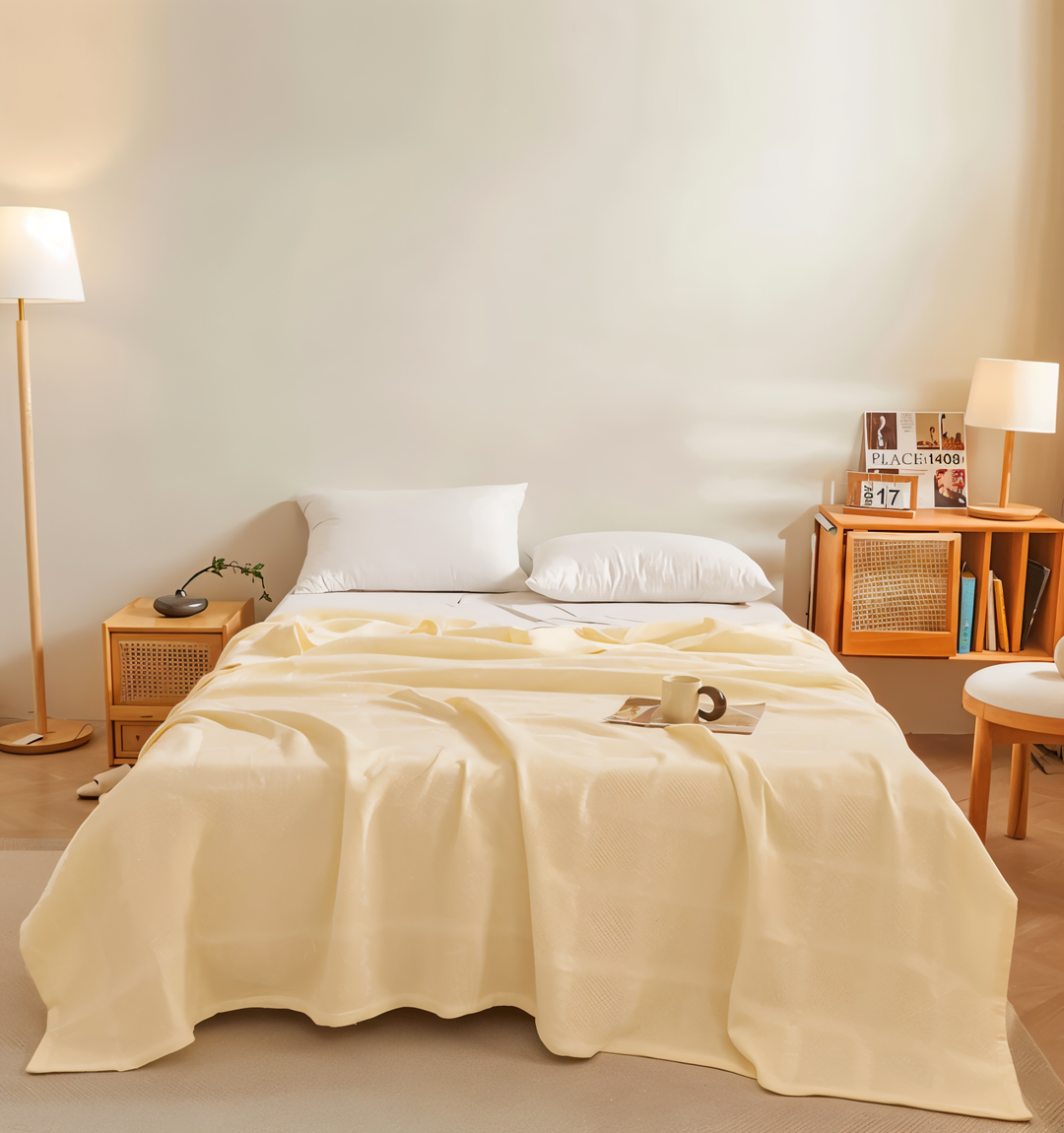 Lisslune | WEEVCLOUD – Cotton Waffle Blanket