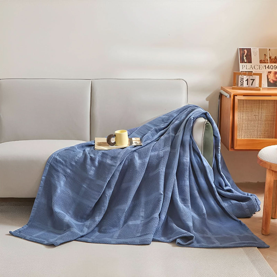 Lisslune | WEEVCLOUD – Cotton Waffle Blanket