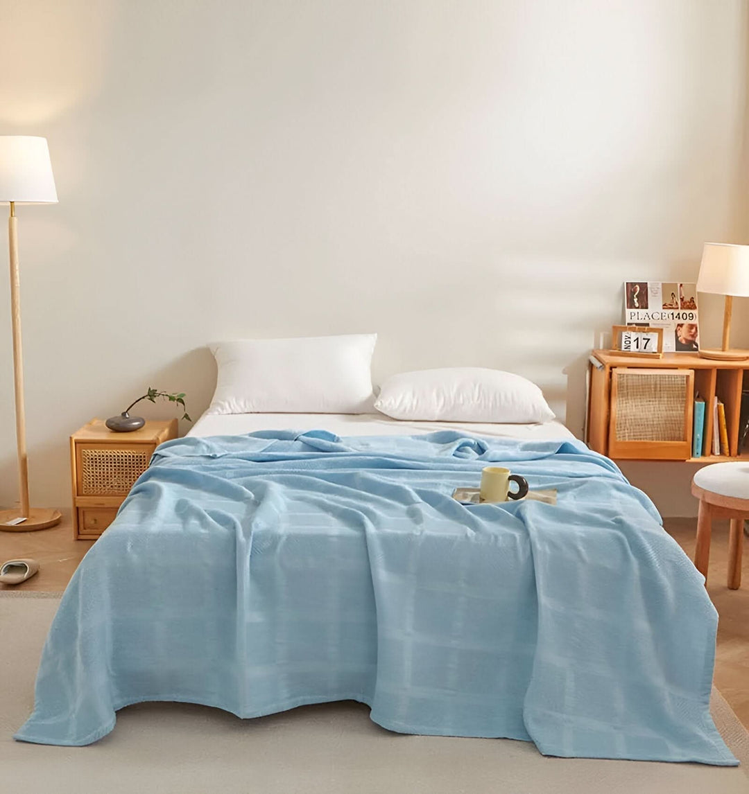 Lisslune | WEEVCLOUD – Cotton Waffle Blanket