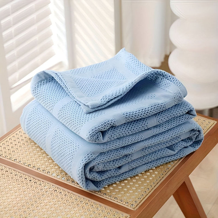 Lisslune | WEEVCLOUD – Cotton Waffle Blanket