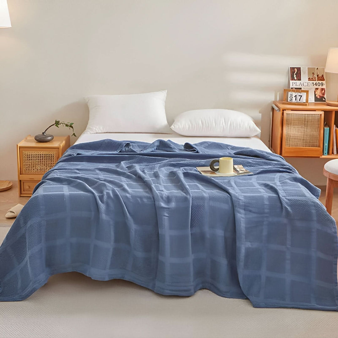 Lisslune | WEEVCLOUD – Cotton Waffle Blanket