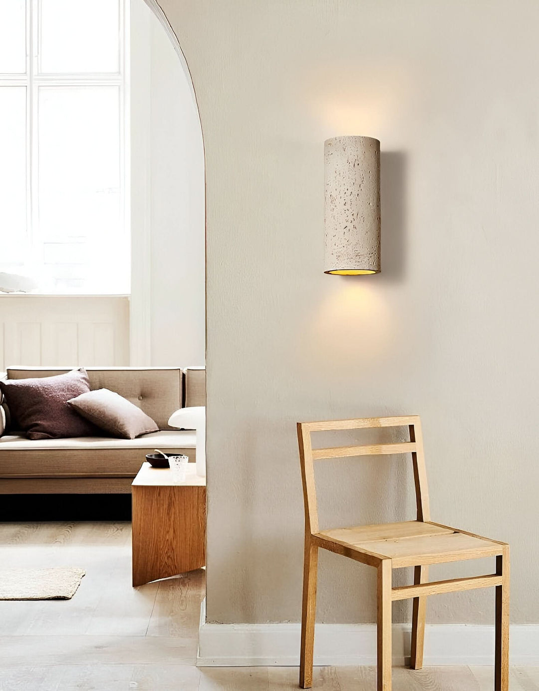 Lisslune | StoneBeam LED Cylinder Wall Light – Indoor/Outdoor