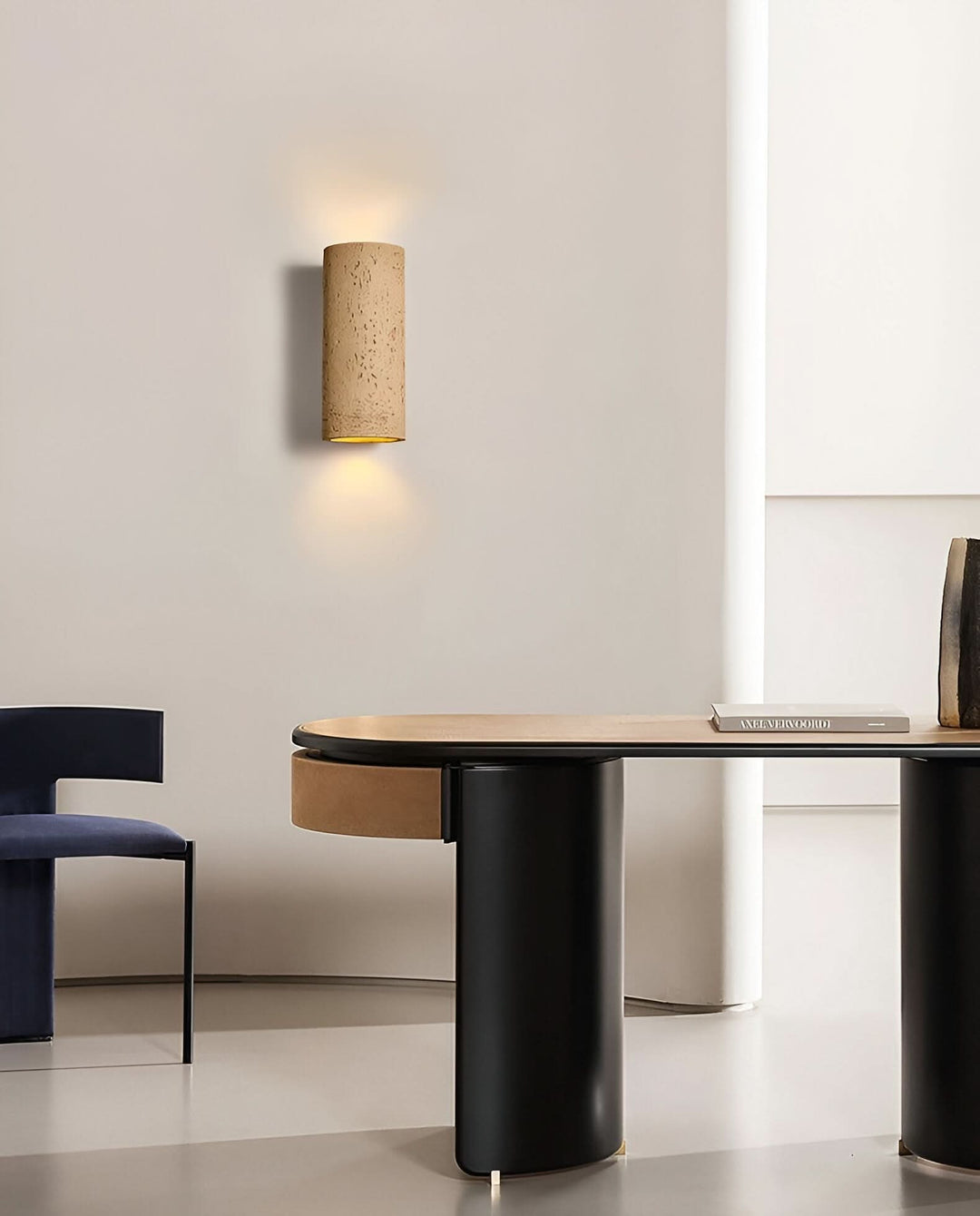 Lisslune | StoneBeam LED Cylinder Wall Light – Indoor/Outdoor