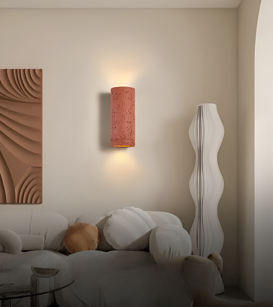 Lisslune | StoneBeam LED Cylinder Wall Light – Indoor/Outdoor