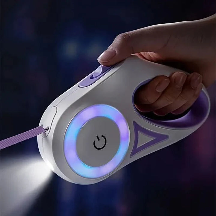 Lisslune | SAFEWALK LEASH – Illuminated dog leash with LED light & flashlight for safe evening walks
