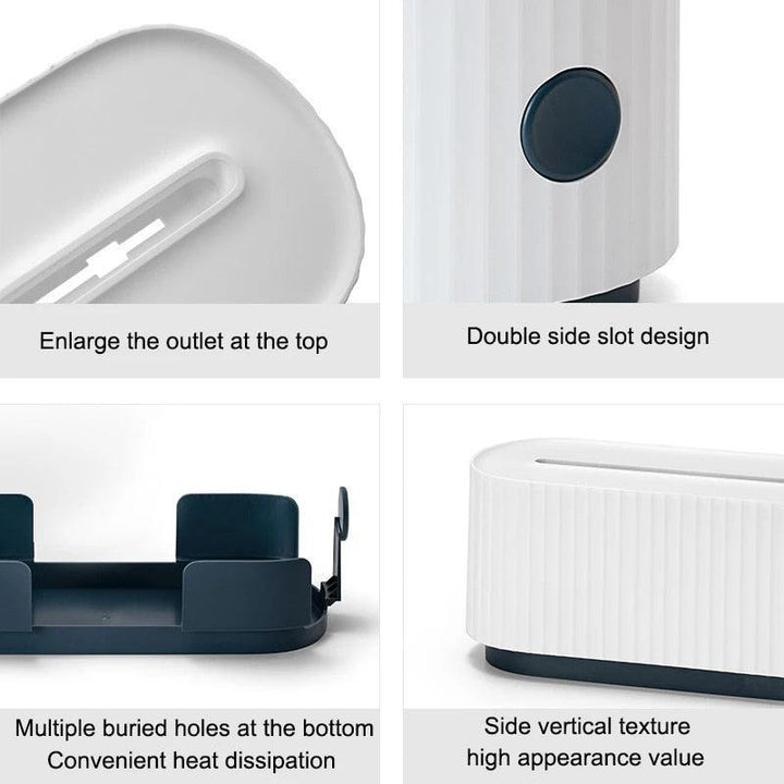 Lisslune | Modern Cable Organizer Hub for Power Strips and Cables