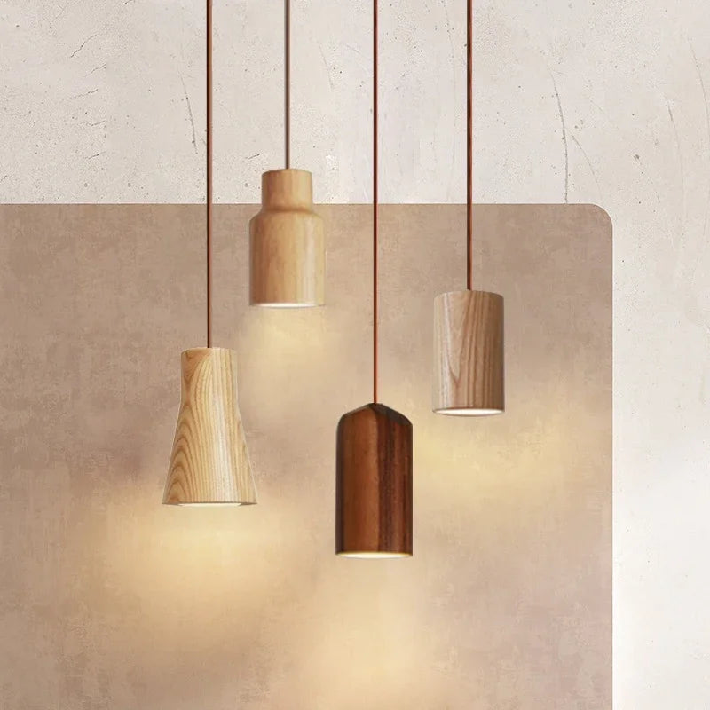 Lisslune | SkandicGlow | Scandinavian pendant lamp made of wood