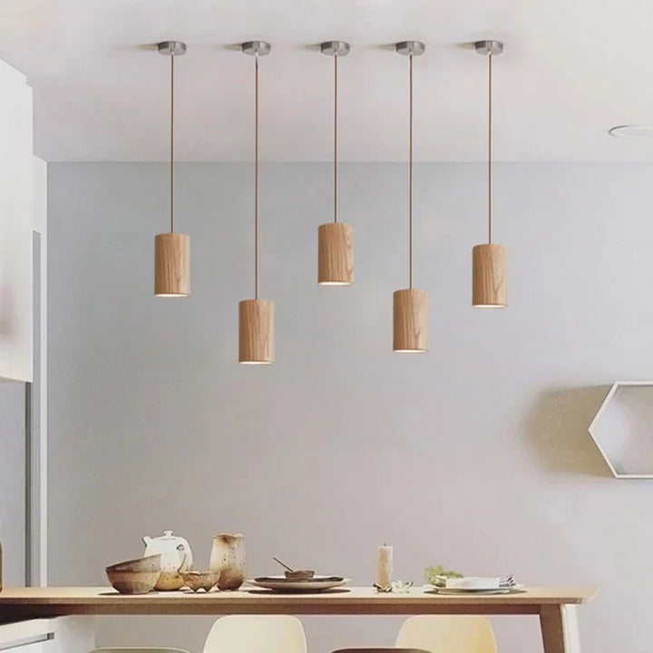 Lisslune | SkandicGlow | Scandinavian pendant lamp made of wood
