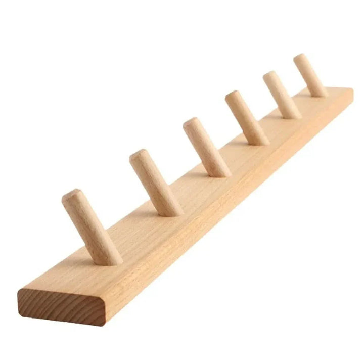 Lisslune | Wooden Wall Hook Rack for Coats & Accessories