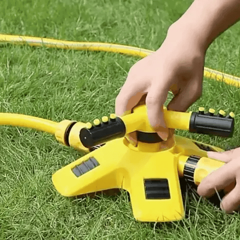 Lisslune | 360° Rotating Lawn Sprinkler | Stable, Multi-Angle Nozzles for Even Coverage in Large Gardens