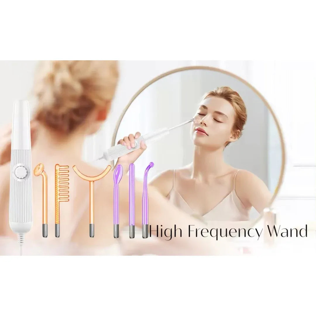 Lisslune | Elysium Glow™ | Professional High-Frequency Facial Wand | Anti-Aging Skin Rejuvenation Device for Home Use & Spa Treatments