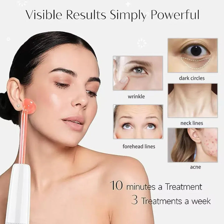 Lisslune | Elysium Glow™ | Professional High-Frequency Facial Wand | Anti-Aging Skin Rejuvenation Device for Home Use & Spa Treatments