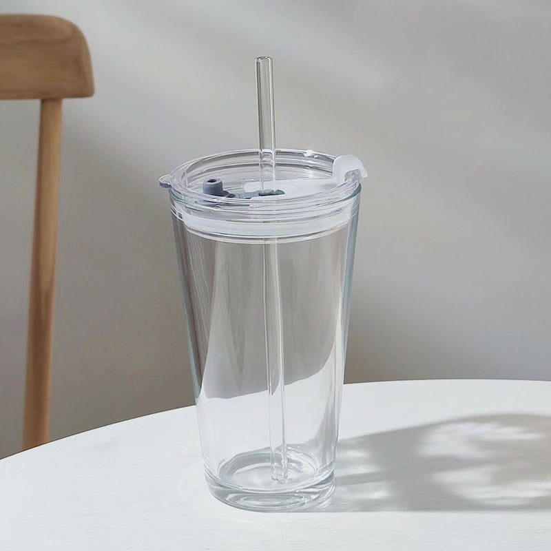Lisslune | Round Transparent Borosilicate Drinking Tumbler