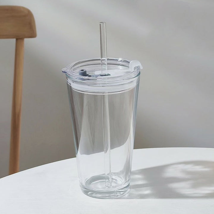 Lisslune | Round Transparent Borosilicate Drinking Tumbler