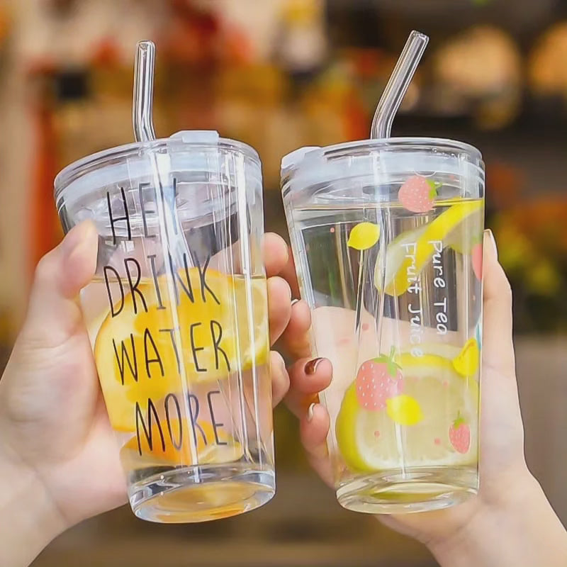 Lisslune | Round Transparent Borosilicate Drinking Tumbler