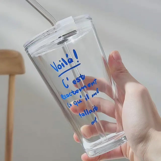 Lisslune | Round Transparent Borosilicate Drinking Tumbler