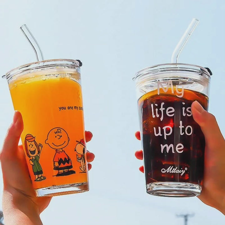 Lisslune | Round Transparent Borosilicate Drinking Tumbler