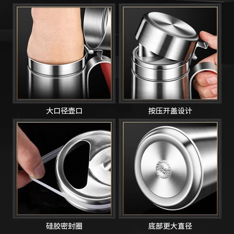 Lisslune | Stainless Steel Oil Jug/Dispenser