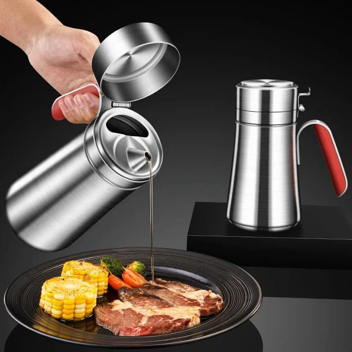 Lisslune | Stainless Steel Oil Jug/Dispenser
