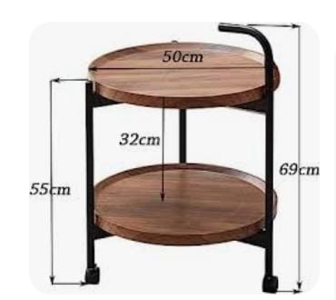 Lisslune | Trolley cart / double-layer side table
