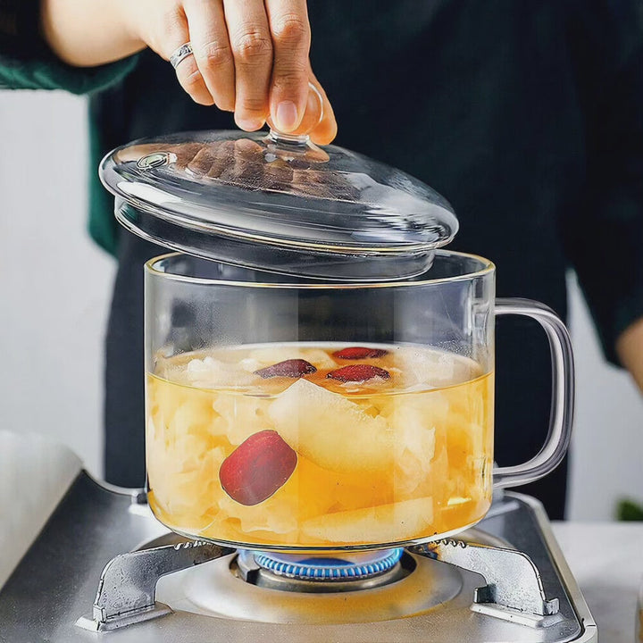 Lisslune | Glass heat-resistant cooking pot