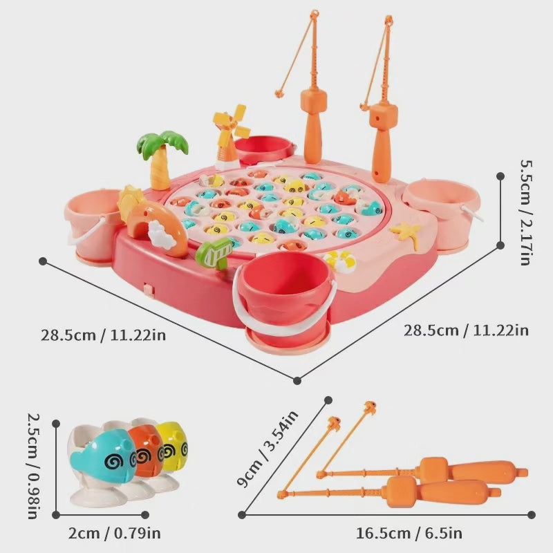 Lisslune | Children's Magnetic Fishing Game Black Nov