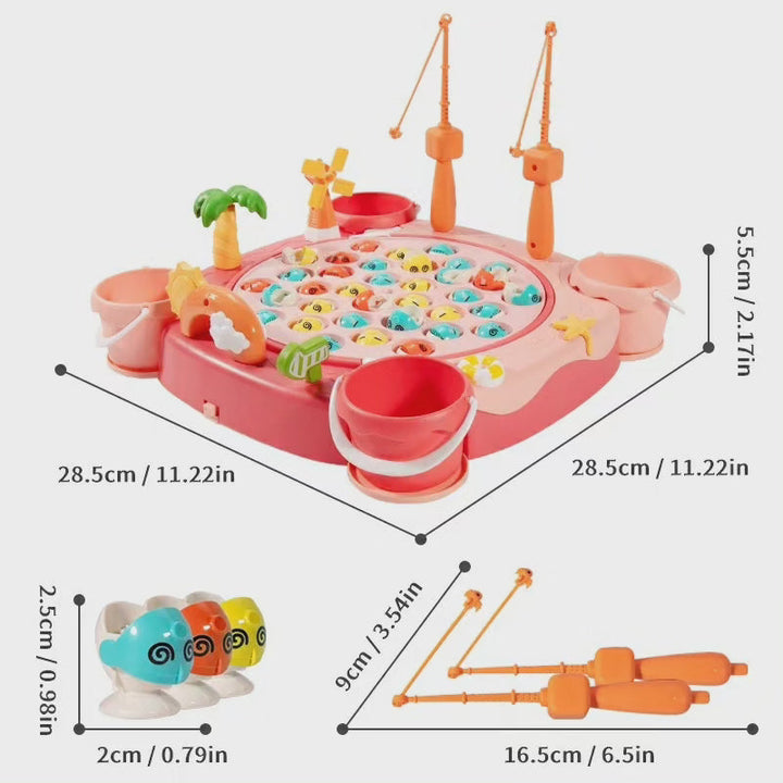 Lisslune | Children's Magnetic Fishing Game Black Nov