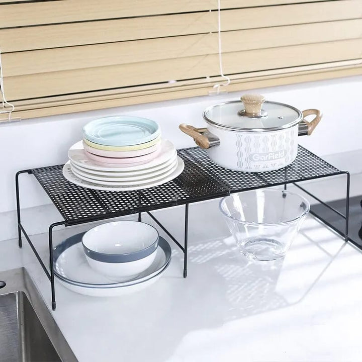 Lisslune | Adjustable Metal Shelf Organizer for Cabinets