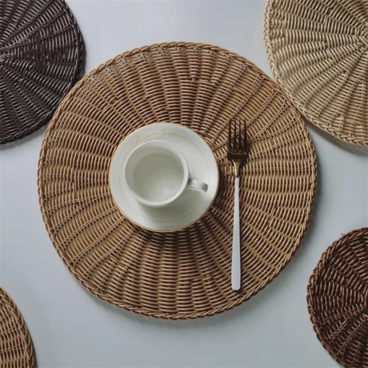 Lisslune | 6-piece Set Thicker Rattan Table Set