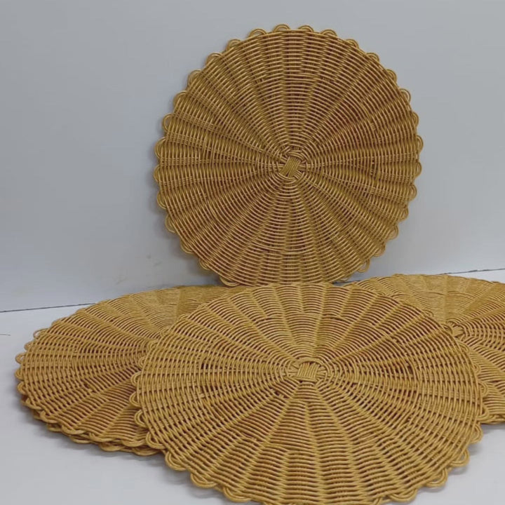 Lisslune | 6-piece Set Thicker Rattan Table Set