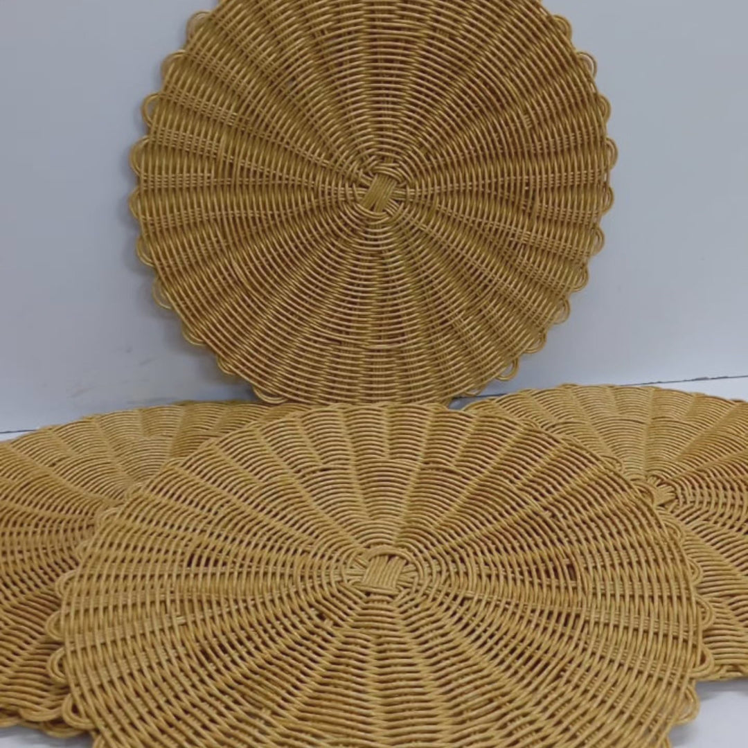 Lisslune | 6-piece Set Thicker Rattan Table Set
