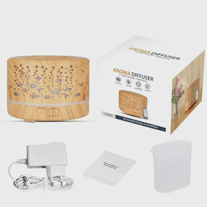 Lisslune | Ultrasonic Aroma Diffuser Humidifier with Remote Control