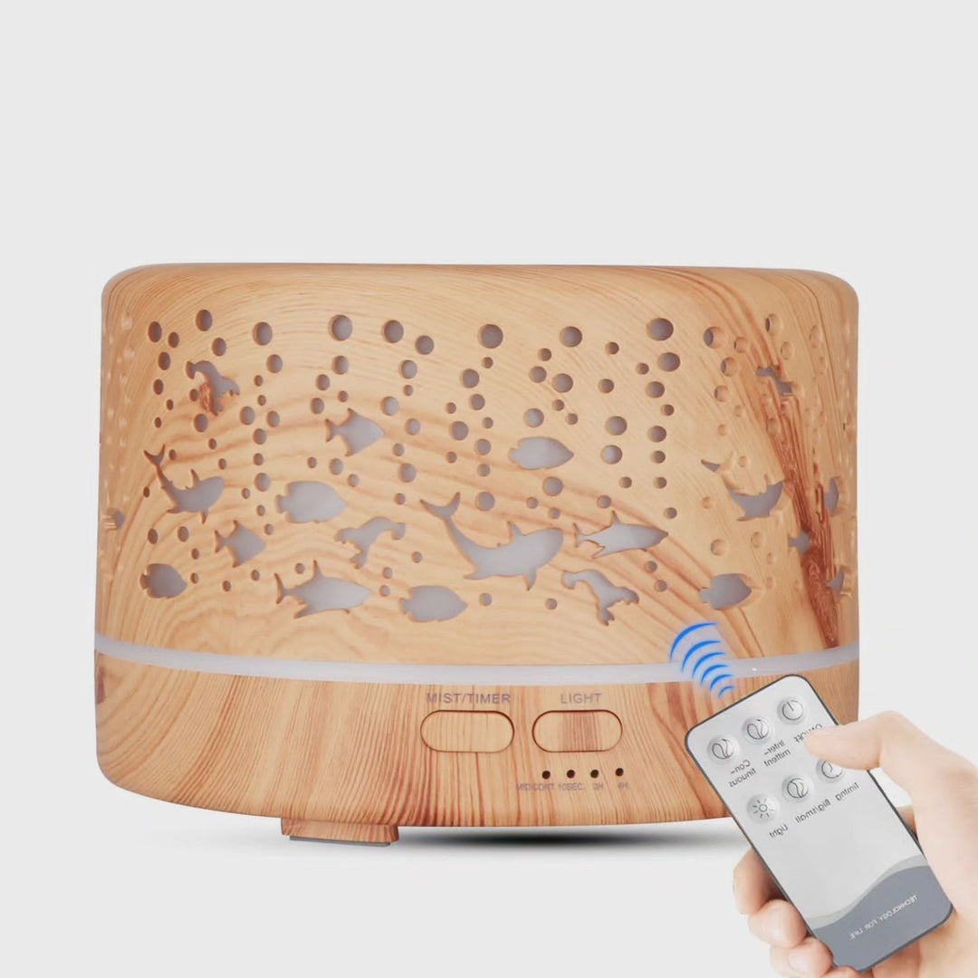 Lisslune | Ultrasonic Aroma Diffuser Humidifier with Remote Control