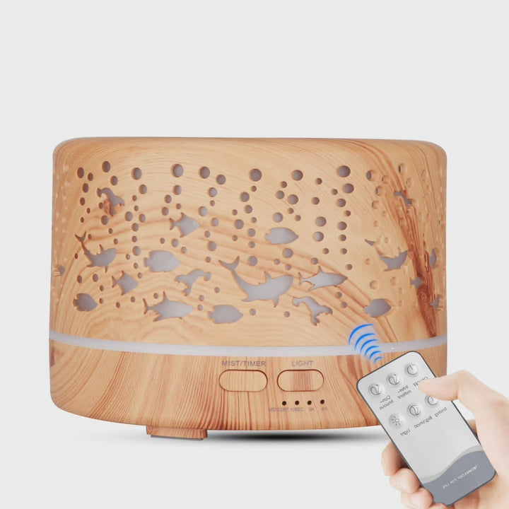 Lisslune | Ultrasonic Aroma Diffuser Humidifier with Remote Control
