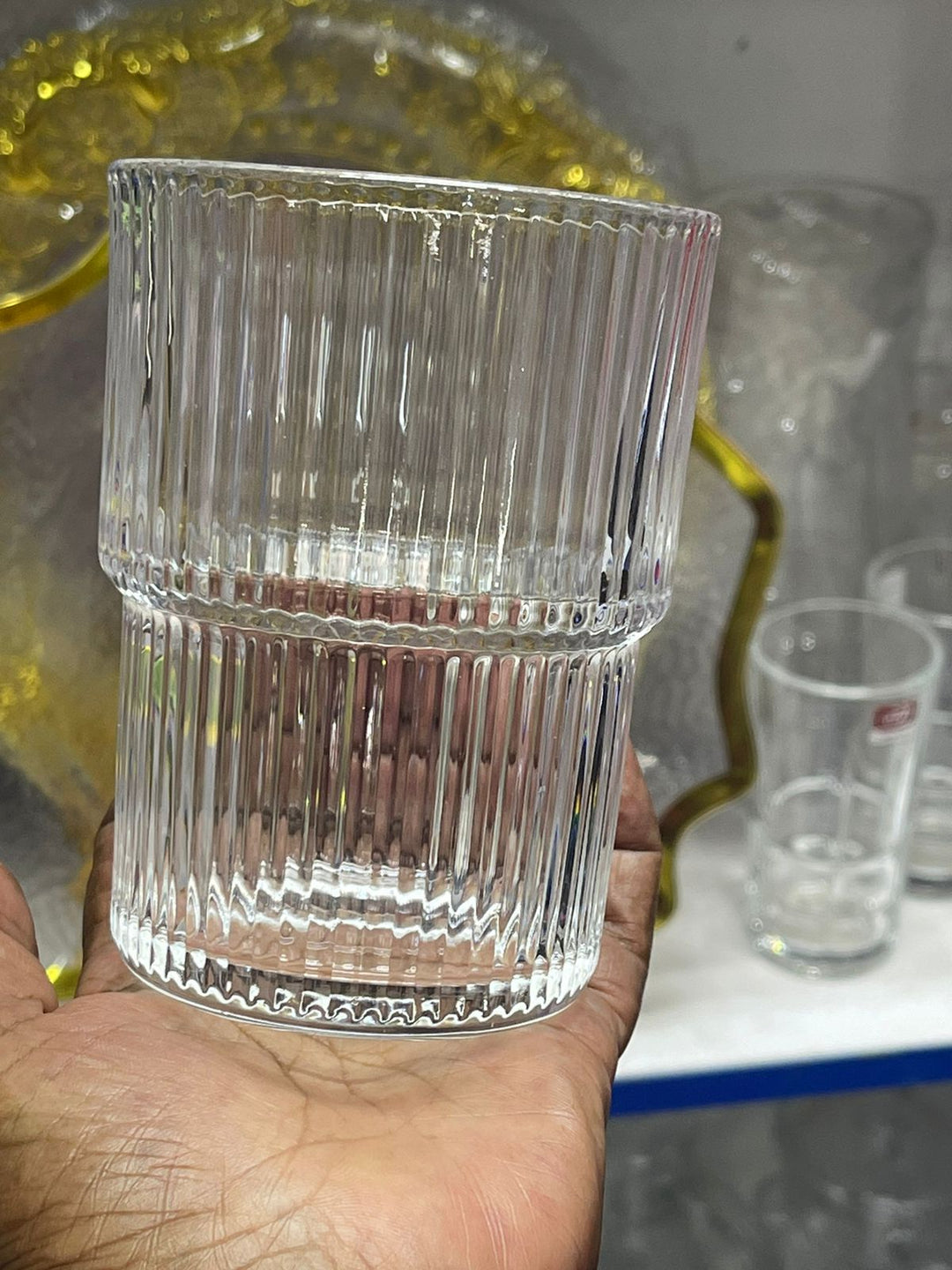 Lisslune | 6Pc ribbed glasses