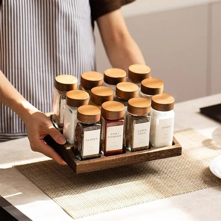 Lisslune | 12 piece spice jars