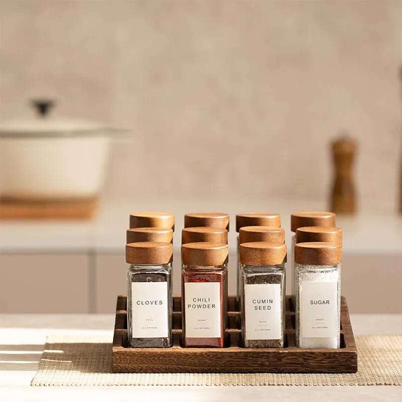 Lisslune | 12 piece spice jars