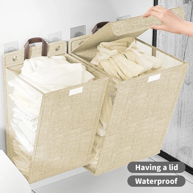 Lisslune | Wall-mounted folding laundry basket