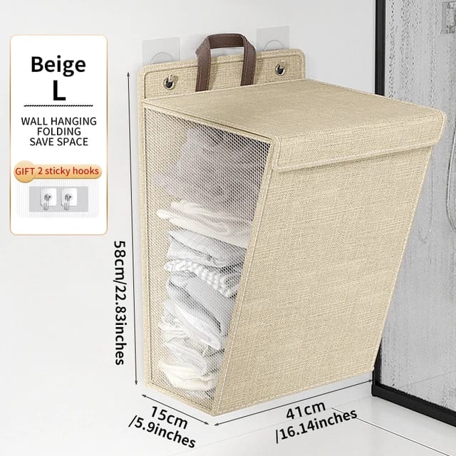 Lisslune | Wall-mounted folding laundry basket