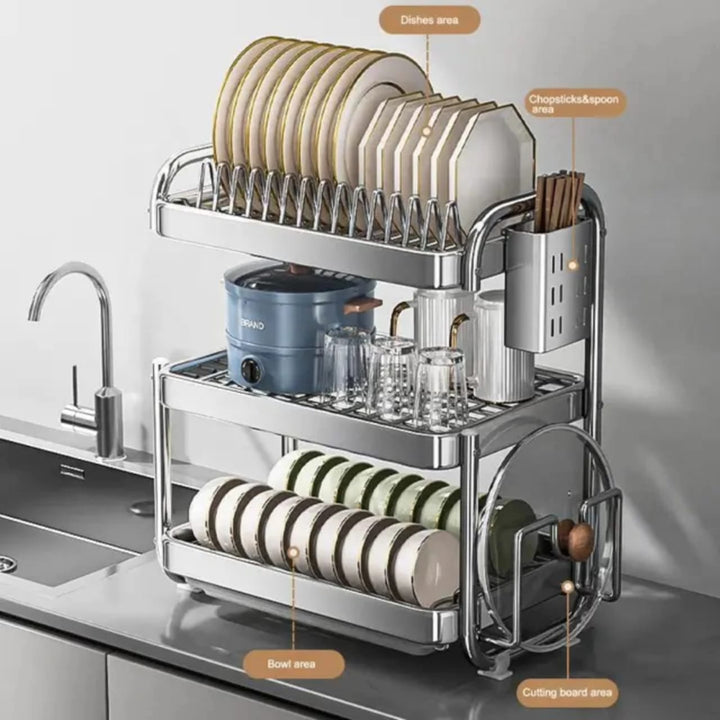 Lisslune | Chrome Dish Rack