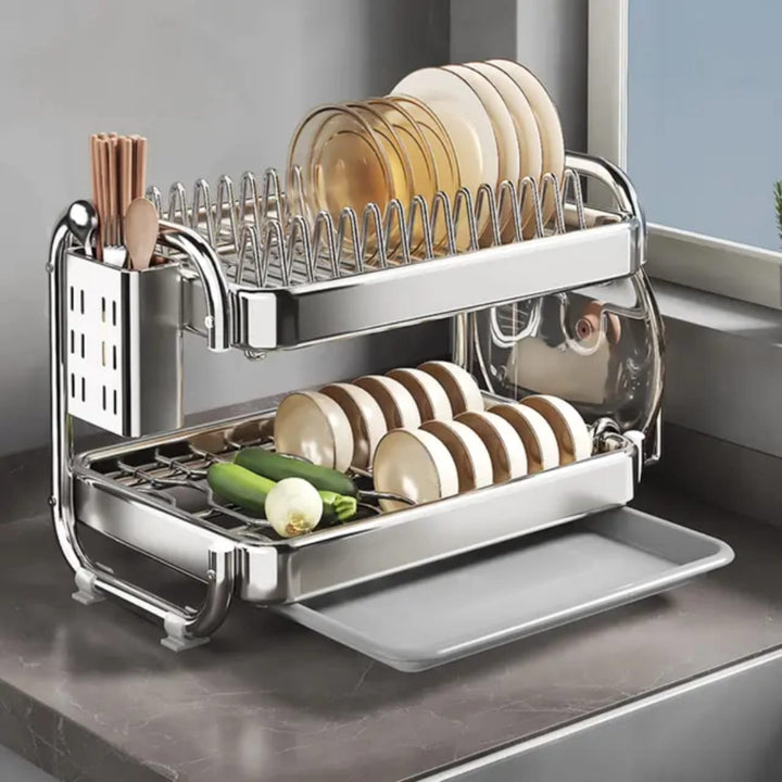 Lisslune | Chrome Dish Rack