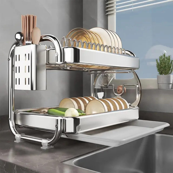 Lisslune | Chrome Dish Rack