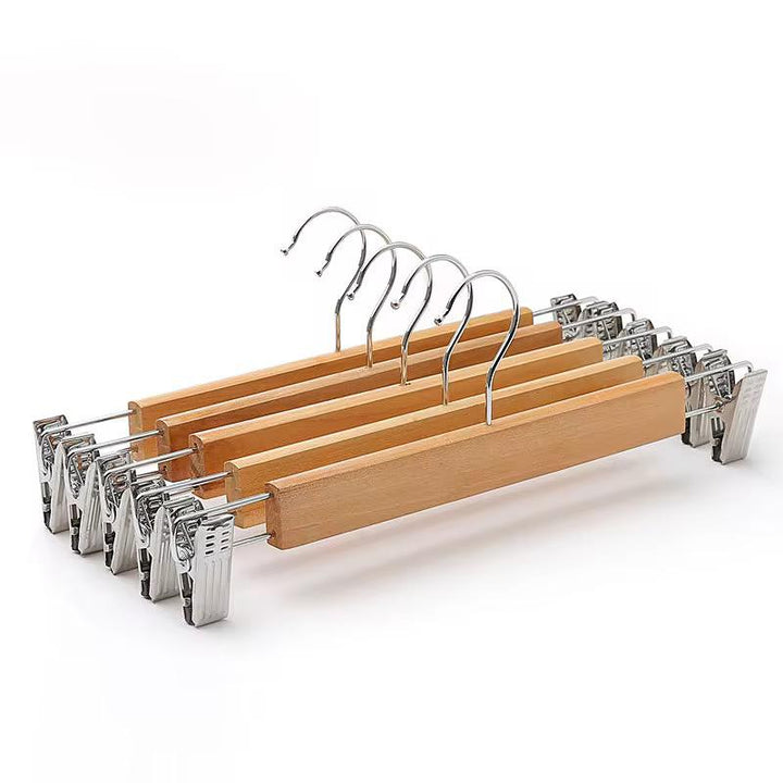 Lisslune | Wooden hangers 10 pieces with clips