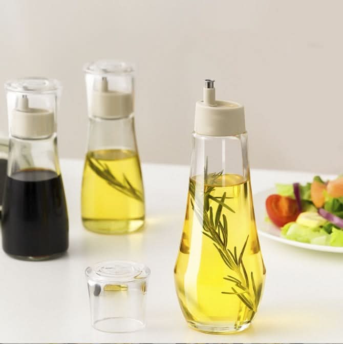 Lisslune | Glass Oil Dispenser Bottle with No-Drip Spout
