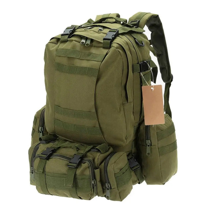 Lisslune | Camping Bags Outdoor Military Molle Tactical Pouch Backpack Backpacks Vintage Hiking Camouflage Waterproof 600D -50L
