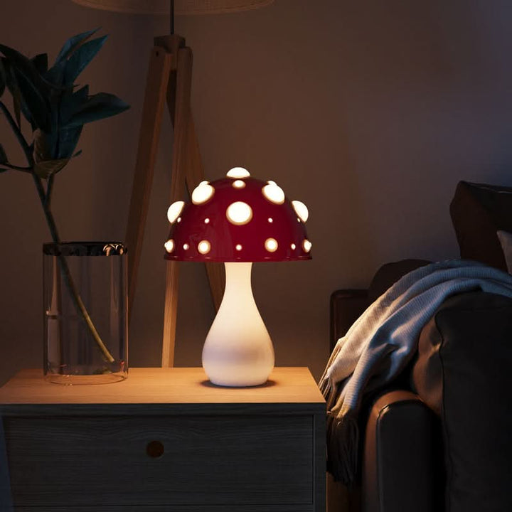 Lisslune | Manita LED Table Lamp – Amanita Mushroom Design