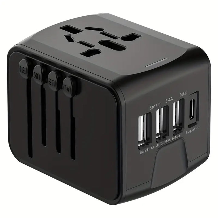 Lisslune | Universal Travel Adapter | Worldwide Compatibility, Compact Design & Ideal for Frequent Flyers and International Explorers
